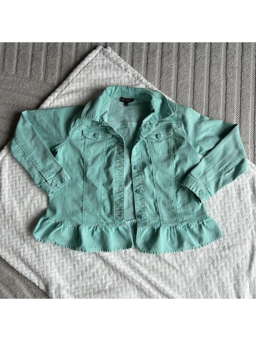 Teal Jean jacket